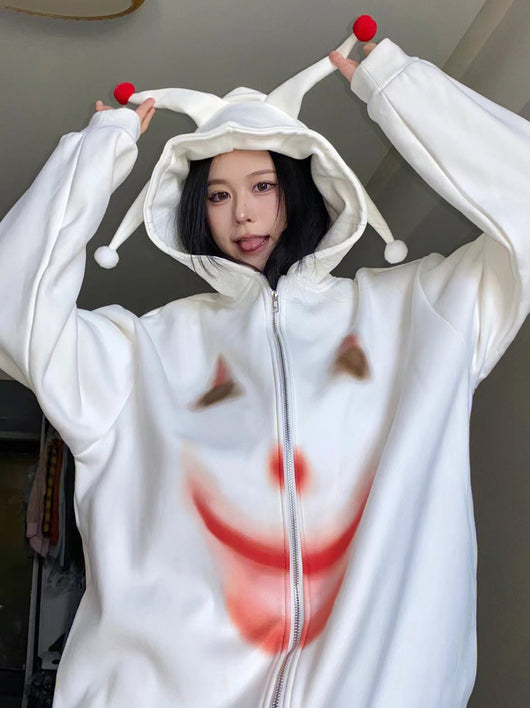 Suéter Blanco Oversize Joker para Mujer - Image 3