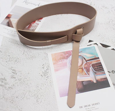 Cinturón Ancho de Cuero con Detalles Decorativos para Mujer - Image 30