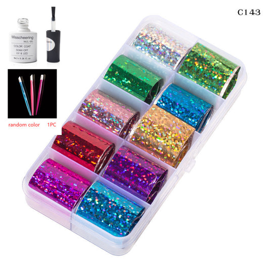 Set de 12 Láminas Decorativas para Uñas - Transferencias Nail Art - Image 53