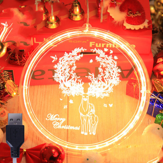 Lámpara Colgante 3D LED Navideña para Decoración del Hogar - Image 6