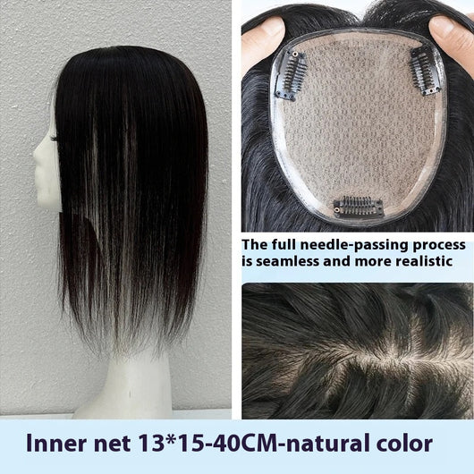 Peluca Completa de Cabello Natural para Mujer - Volumen Alto y Cobertura Total - Image 12