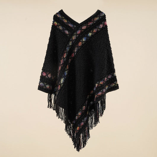 Chal Pullover Étnico con Diseño de Diamantes - Image 8