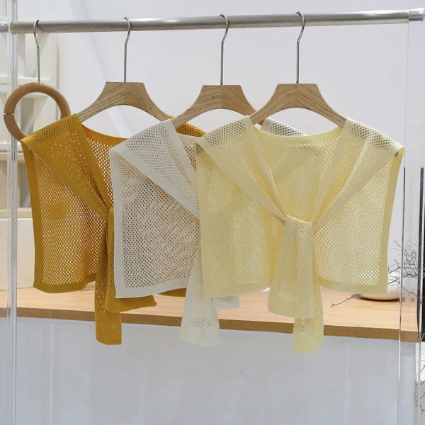Chaleco Tejido Coordinado - Conjunto 3 Piezas Camisa y Falda