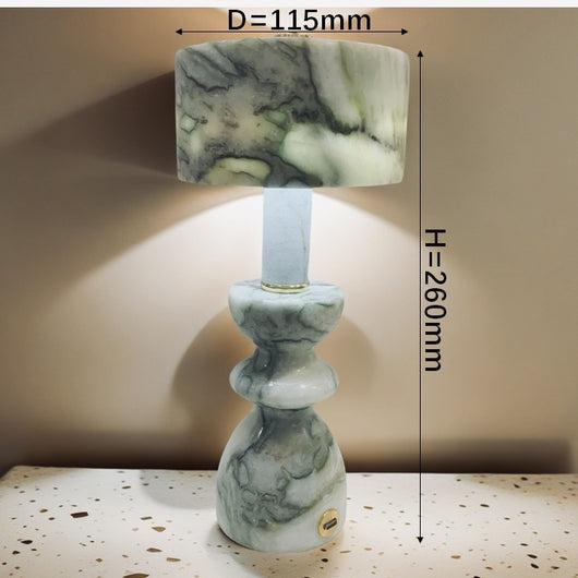 Lámpara de Escritorio Mármol Jade - Decoración Elegante - Image 6