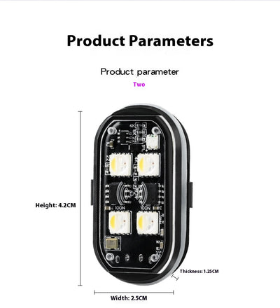Luz de Advertencia Inalámbrica para Motocicleta con Control Remoto - Image 11