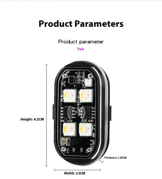 Luz de Advertencia Inalámbrica para Motocicleta con Control Remoto - Image 11