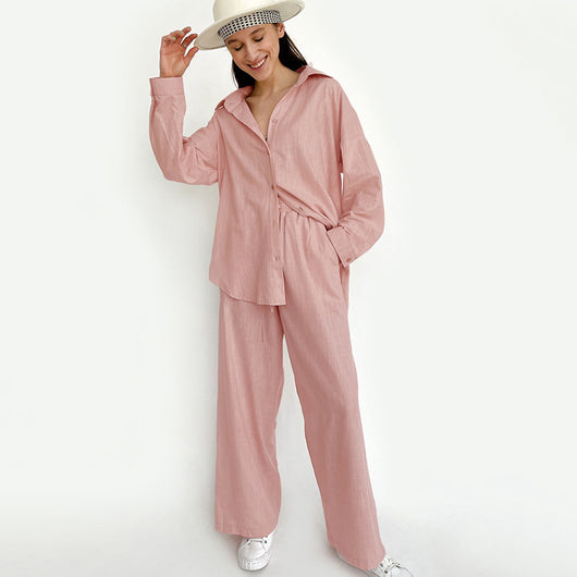 Camisa Larga de Algodón y Lino para Mujer - Colección Otoño Temprano - Image 15