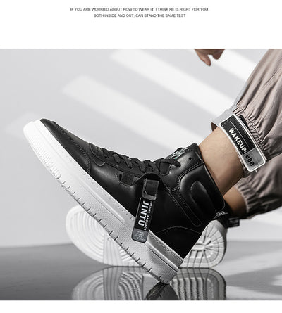 Botines Blancos para Hombre Estilo Coreano - Image 20