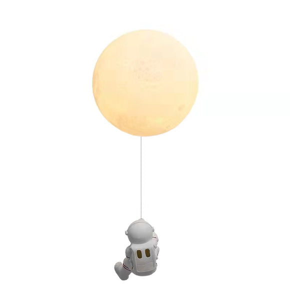 Lámpara de Pared Infantil Temática Astronauta - Luz LED para Dormitorio Infantil