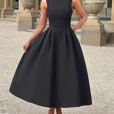Vestido Sin Mangas Calado con Cintura Ajustada - Image 7