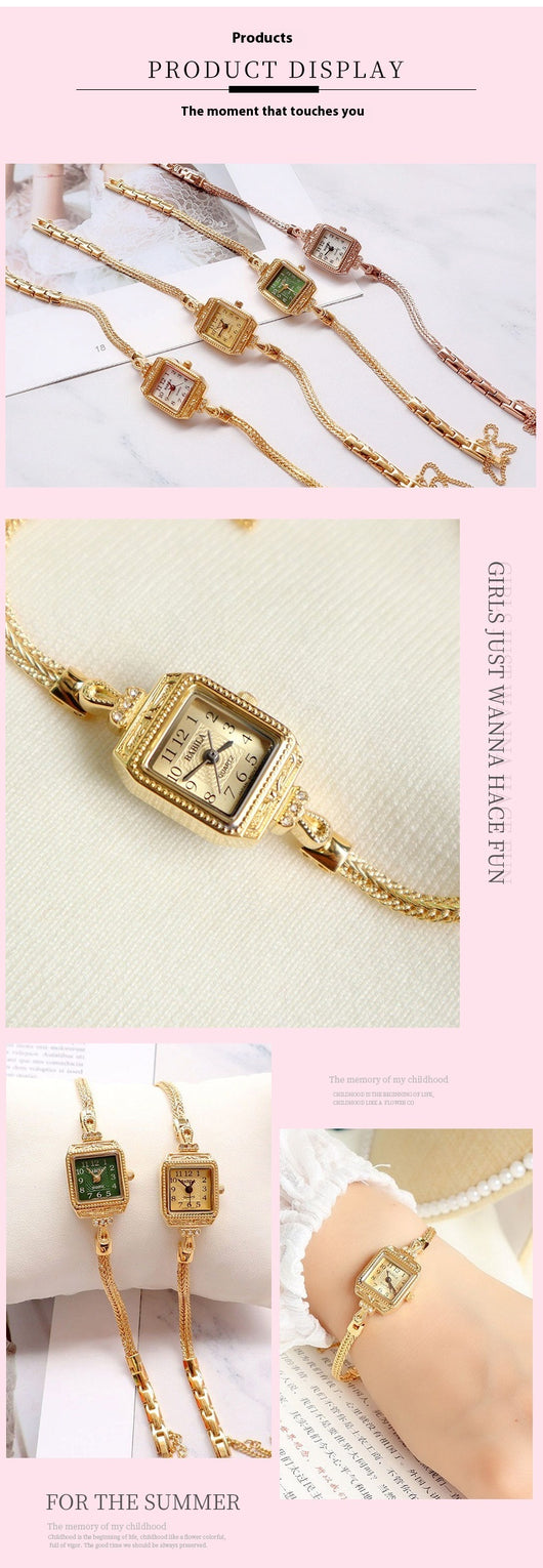 Reloj de Pulsera Cuadrado Retro Elegante con Banda Fina - Image 14