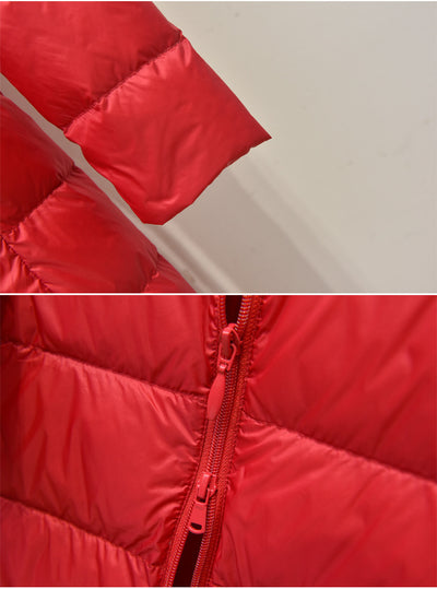 Abrigo Largo Entallado con Capucha - Diseño Elegante Bajo la Rodilla - Image 29