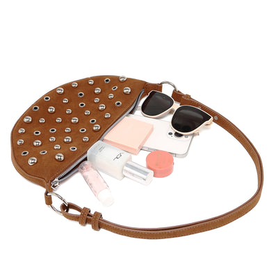 Bolsa Crossbody Retro con Remaches Acabado Metalizado Mate - Image 31