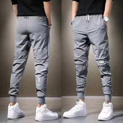 Pantalones de Chándal Cómodos Ajustados Estilo Coreano con Secado Rápido para Hombre - Image 3