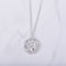 Sterling Plateado 12 Zodiac Plateado Necklace Lion