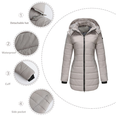 Chaqueta Acolchada Impermeable de Manga Larga - Image 31