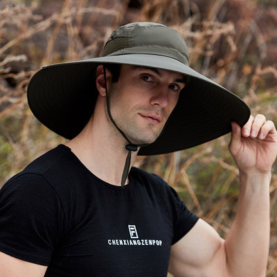 Sombrero Bucket de Ala Ancha para Hombre - Protección Solar Verano - Image 19
