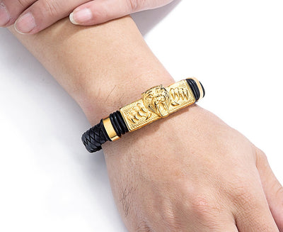 Pulsera Magnética de Cuero Genuino para Hombre - Acero Inoxidable Resistente - Image 24
