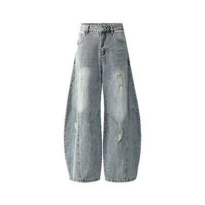 Pantalones Vaqueros Vintage Estilo Americano Bootcut Talle Ancho Lavado - Image 5