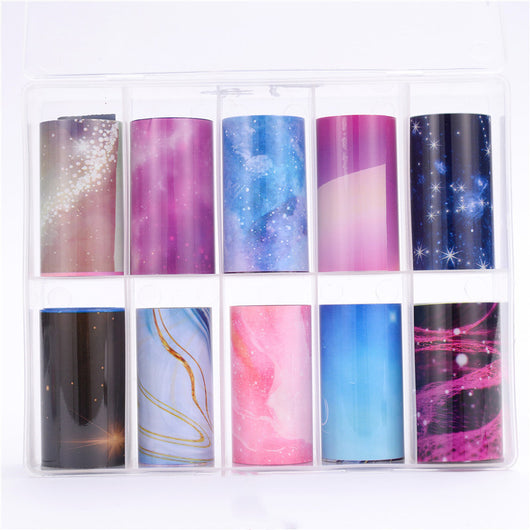 Calcomanías de Uñas con Diseño de Flores y Estrellas - Pegatinas Trendy - Image 17
