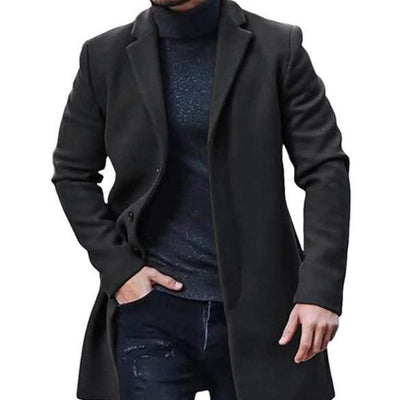 Abrigo Tweed Hombre Largo Acolchado Premium - Image 10