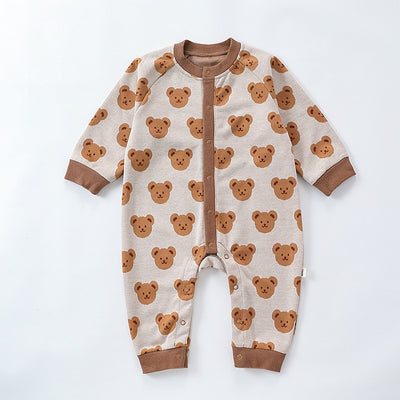 Mameluco Tejido de Otoño para Bebé con Diseño de Osito - Image 6