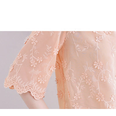 Blusa Chiffon Jacquard Elegante para Mujer - Image 15