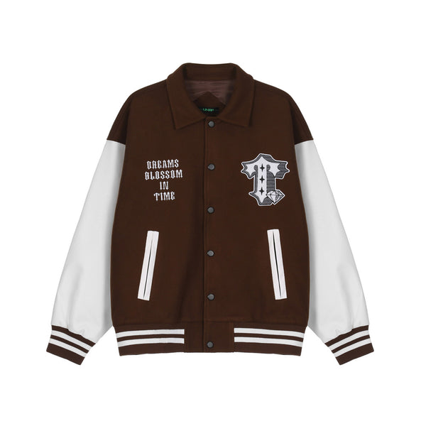 Uniforme de Béisbol con Bordado de Letras y Costuras Contrastantes