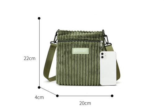 Bolsa Mensajero de Pana para Mujer - Estilo Casual y Funcional - Image 10