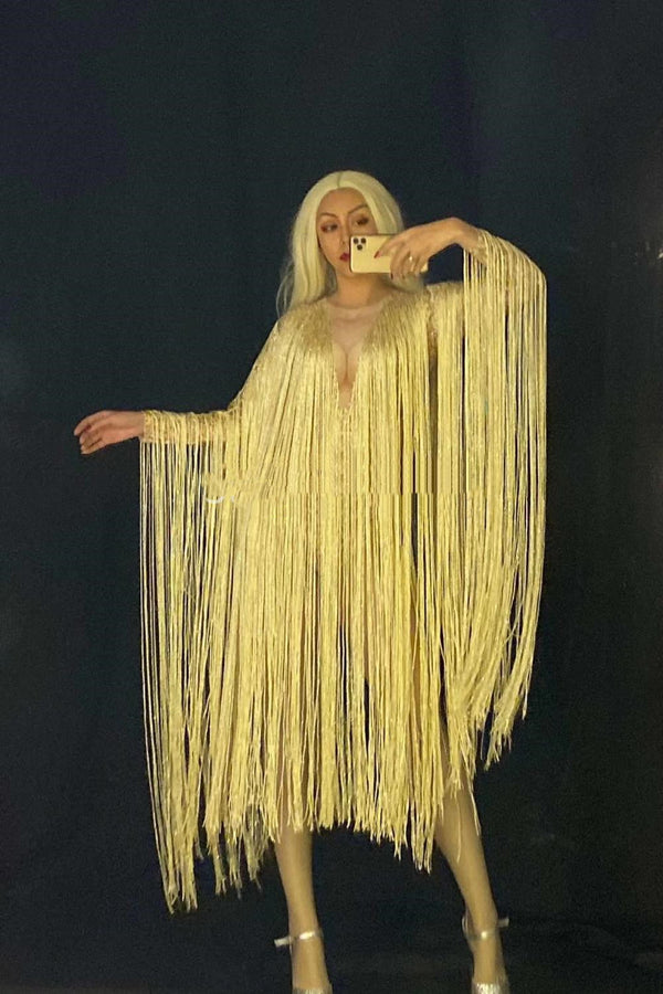 Traje de Escena Realza Caderas Ajustado para Nightclub