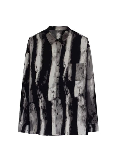 Camisa Hombre Relajada con Textura Efecto Agua y Caída Fluida - Image 7