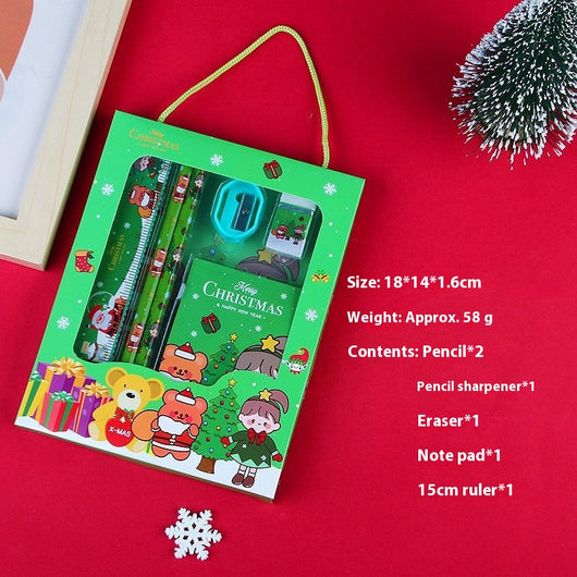Set de Papelería Portátil 6 Piezas - Caja de Regalo Navideña para Niños - Image 5