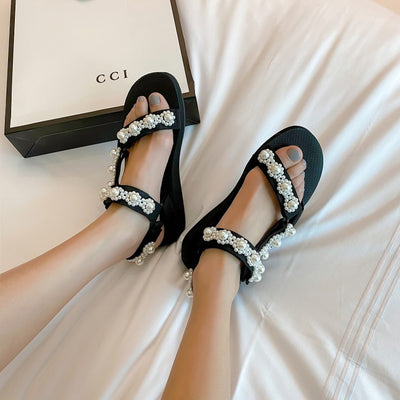 Sandalias Flor de Camelia Perla para Mujer - Image 10