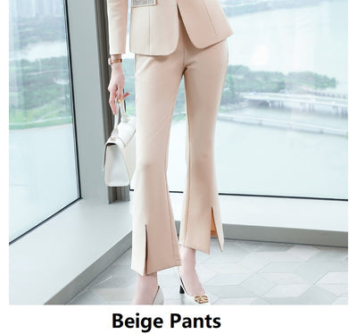 Traje Ejecutivo Femenino Ajustado Elegancia Profesional - Image 17