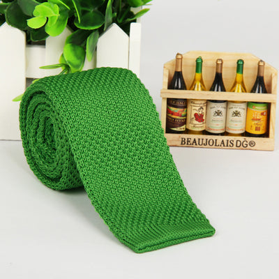 Corbata Tejida Unicolor para Hombre - Image 17