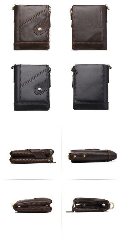 Billetera Hombre Cuero con Doble Cierre y Protección Antirrobo - Image 6