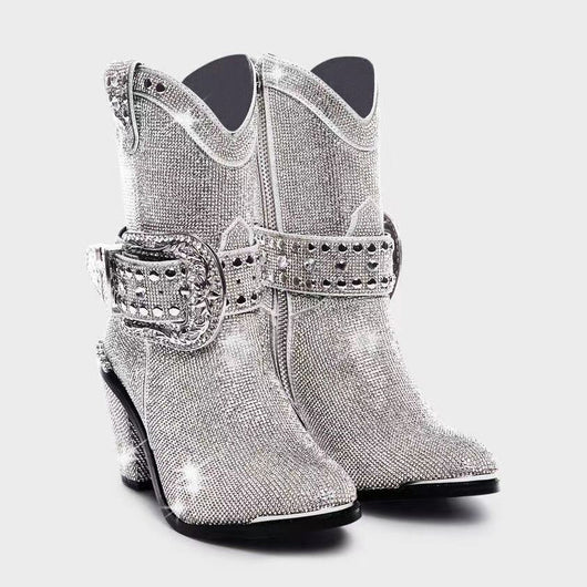 Botas de Tacón Grueso Estilo Pasarela para Mujer - Image 7