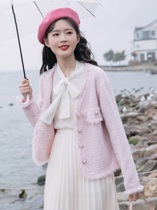 Cardigan Escote V Diseño Primavera