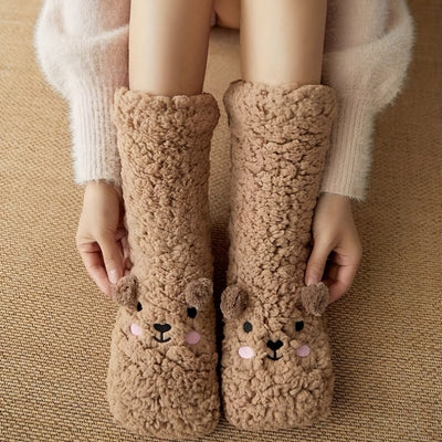 Calcetines Fuzzy Térmicos para Mujer - Pantuflas Cálidas de Microfibra Suave - Image 2