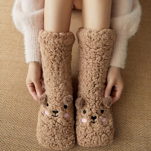 Calcetines Fuzzy Térmicos para Mujer - Pantuflas Cálidas de Microfibra Suave - Image 2