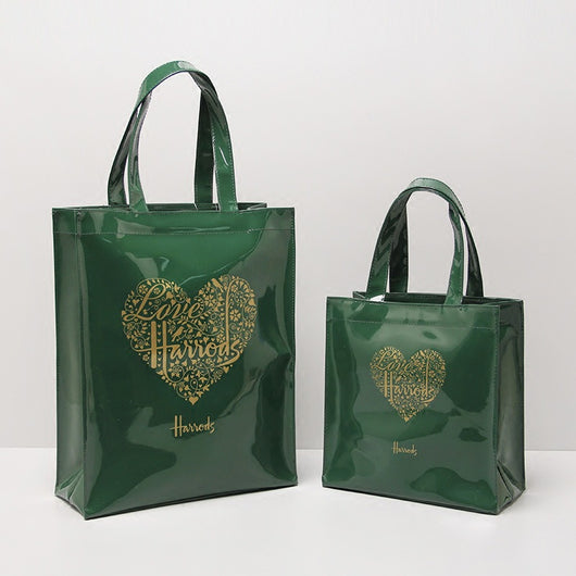 Bolsa de Compras Impermeable Estilo Británico PVC Portátil - Image 2