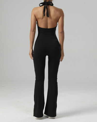 Jumpsuit de Yoga Entallado con Bota Acampanada para Mujer - Image 17