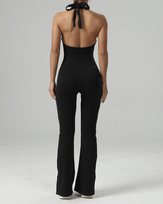 Jumpsuit de Yoga Entallado con Bota Acampanada para Mujer - Image 17