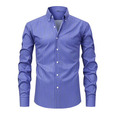 Camisa Ejecutiva de Rayas Premium para Hombre - Image 9