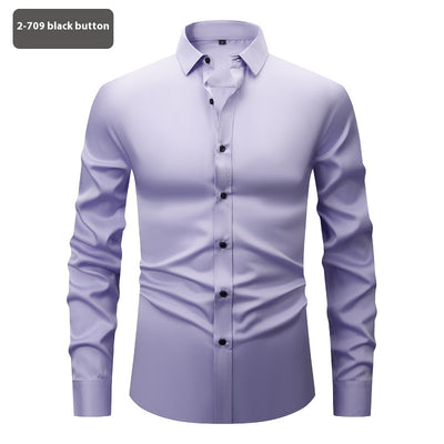 Camisa Elástica Cuatro Direcciones para Hombre - Manga Larga - Image 10