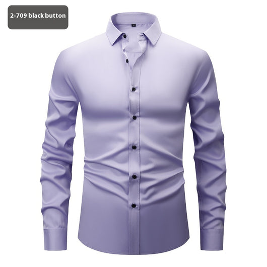 Camisa Elástica Cuatro Direcciones para Hombre - Manga Larga - Image 10