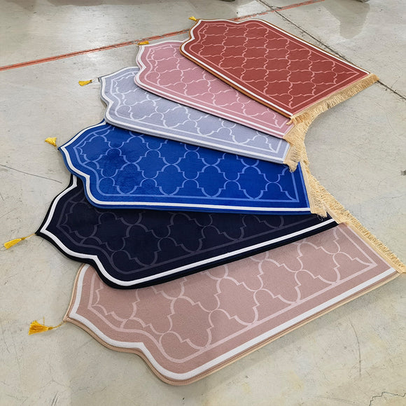 Tapete de Franela Impreso a Cuadros Lavable y Absorbente