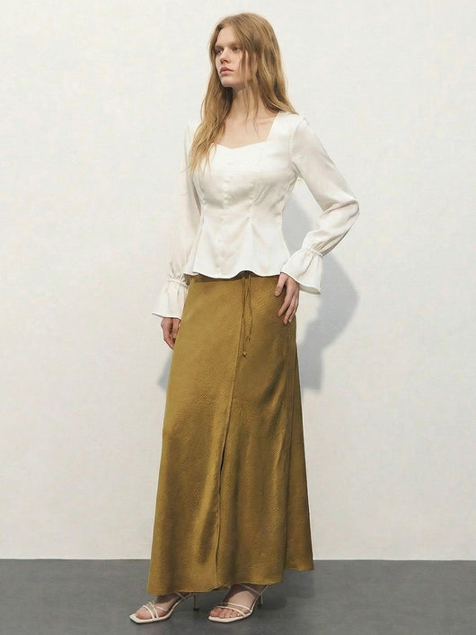 Blusa Cuello U con Mangas Abullonadas - Image 12