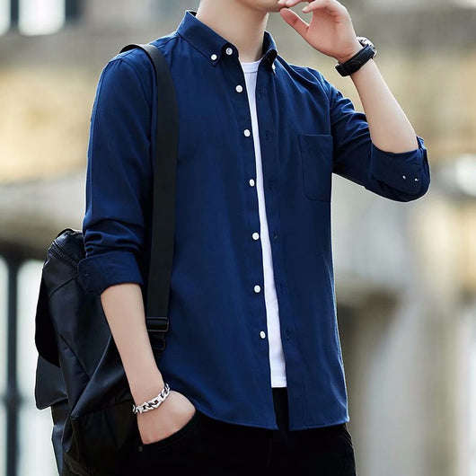 Camisa Casual Slim Fit de Tela Oxford para Hombre - Image 6