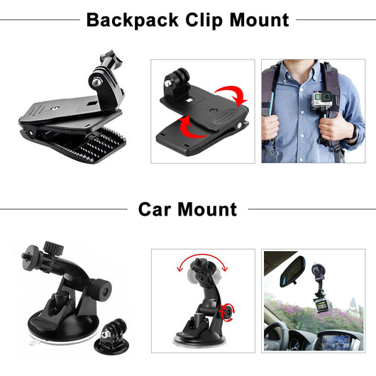 Kit Completo de 9 Accesorios para Cámara de Acción - Image 13